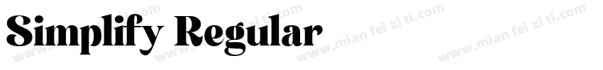 Simplify Regular字体转换